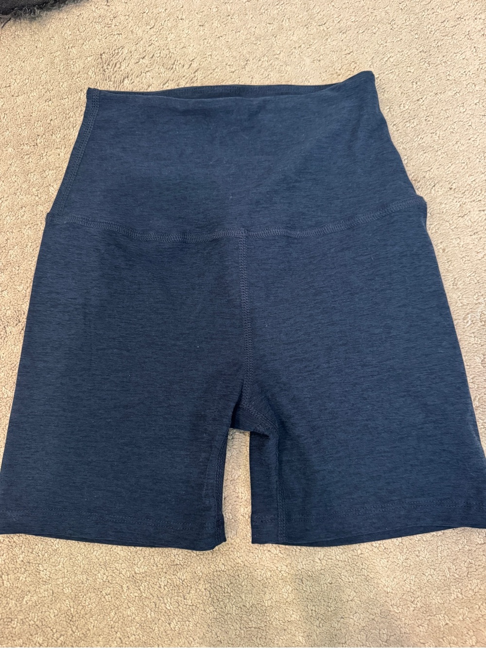 Beyond Yoga High-Rise Navy Bike Shorts